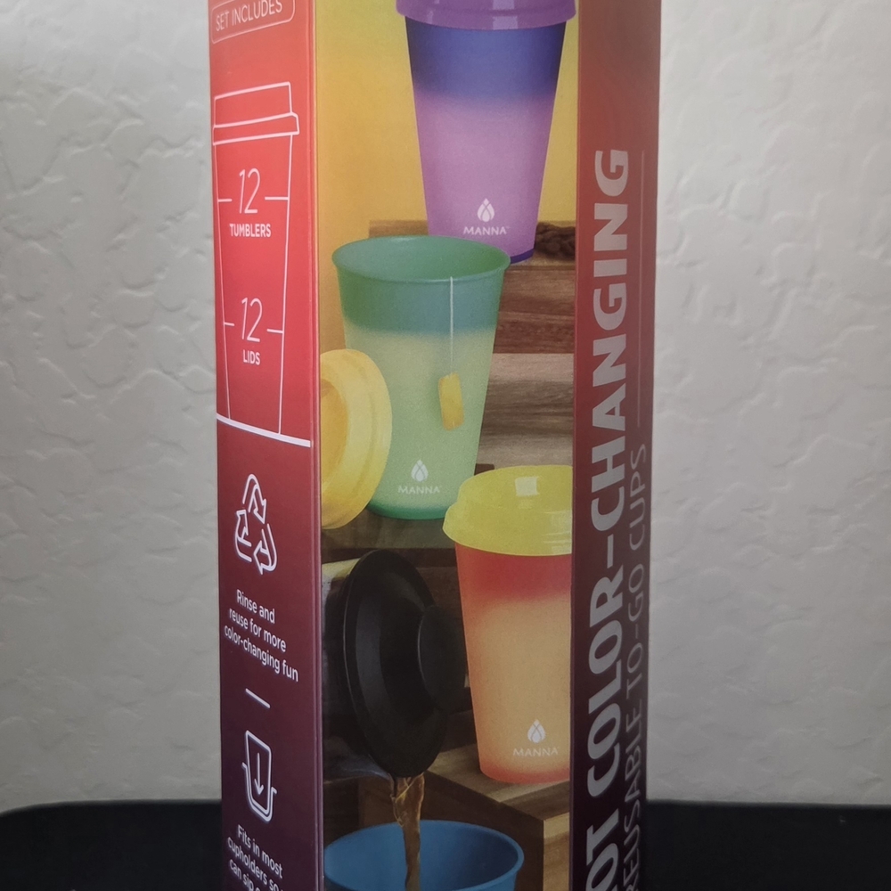 Anna Color-Changing Reusable Go Cups – Multi-Color Set